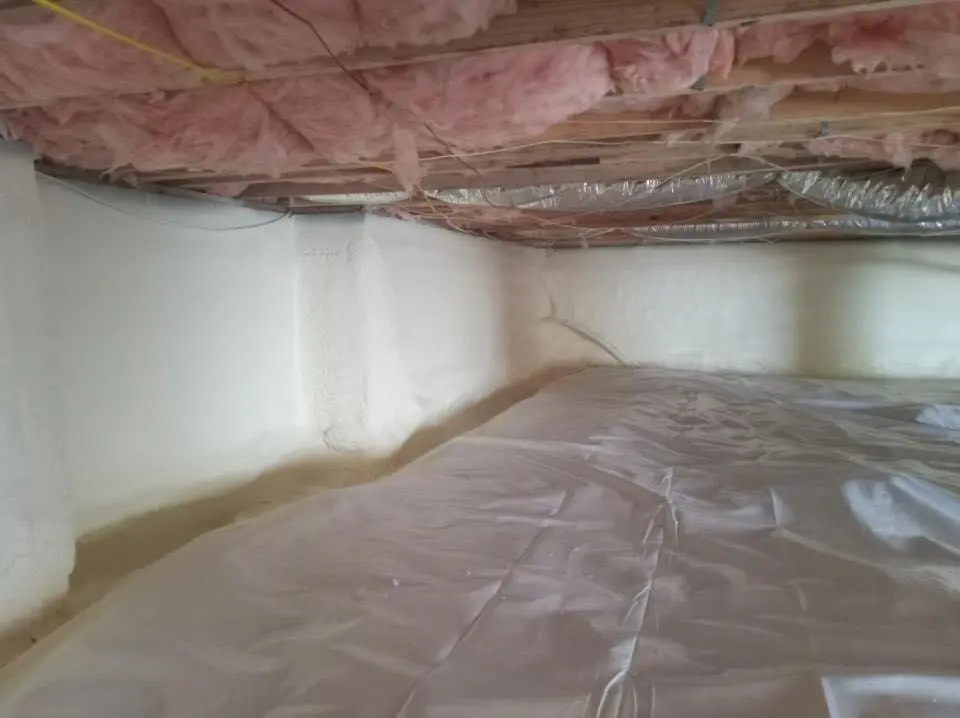 Crawl space encapsulation with closed-cell spray foam for Attic Insulation in Lake Los Angeles